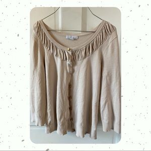 Beige Cardigan - New York and Co - Size Medium